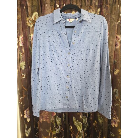Boden Button Front Knit Size 12 Polka Dot - Picture 1 of 12